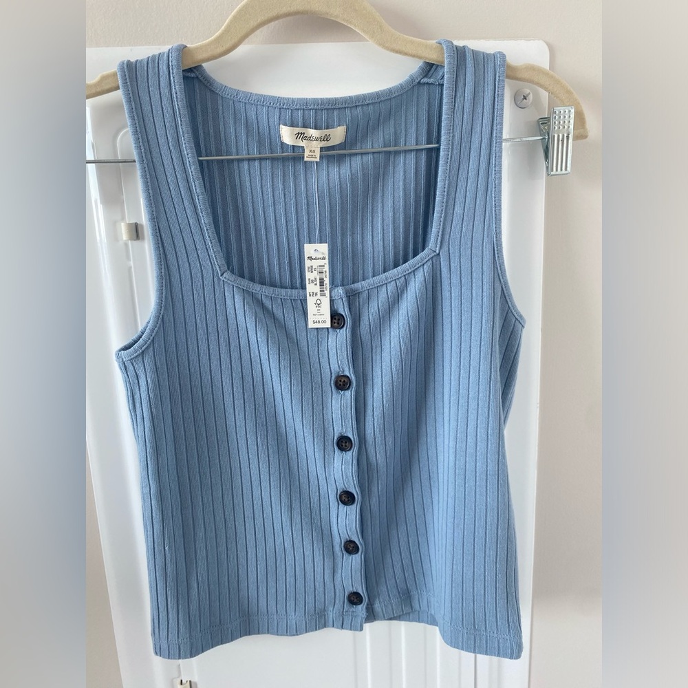 Madewell Crop Button-up Top